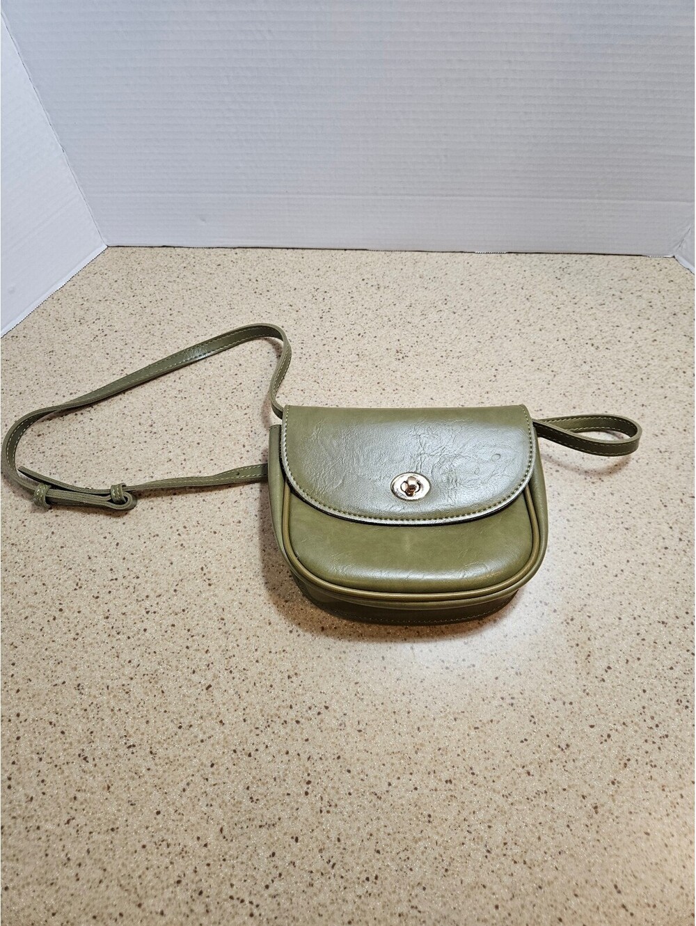 Olive green mini crossbody bag